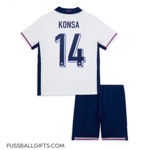 England Ezri Konsa #14 Fußballbekleidung Heimtrikot Kinder EM 2024 Kurzarm (+ kurze hosen)